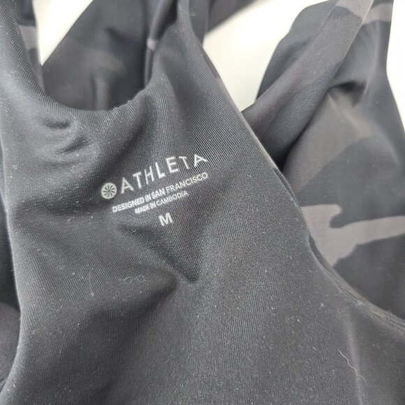 Athleta D-DD Freestyle Camo Longline Bikini Top size Medium - Picture 9 of 9